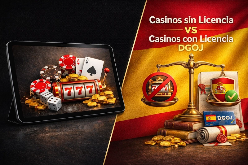 Casinos sin licencia vs casinos con licencia DGOJ: Diferencias clave